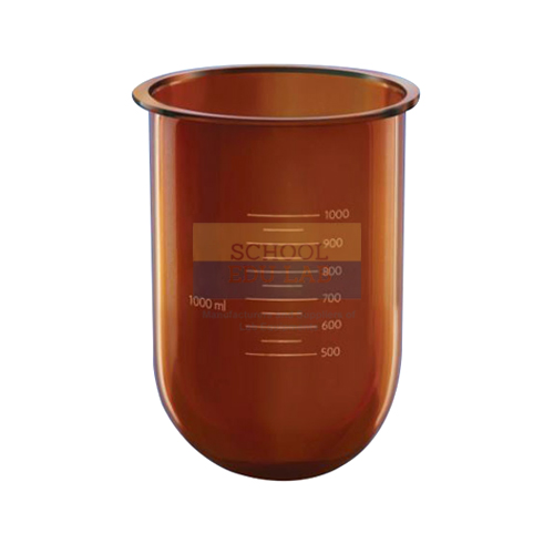 Flasks-E Amber, Without Side Cut for Dissolution Apparatus
