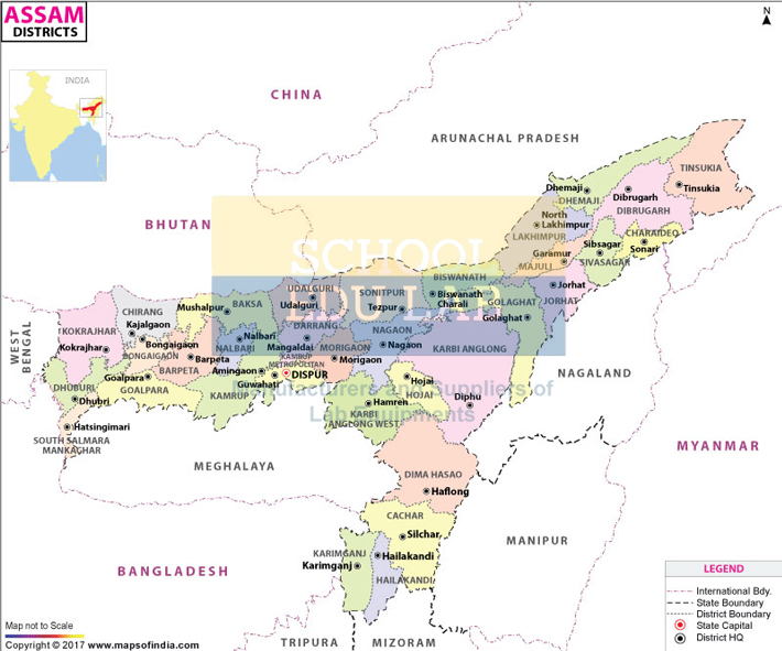 Andhra Pradesh Political Map Chart