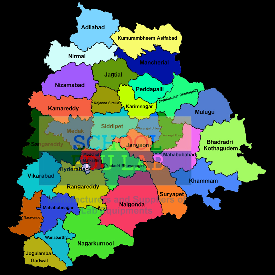 Telangana Political Map Chart