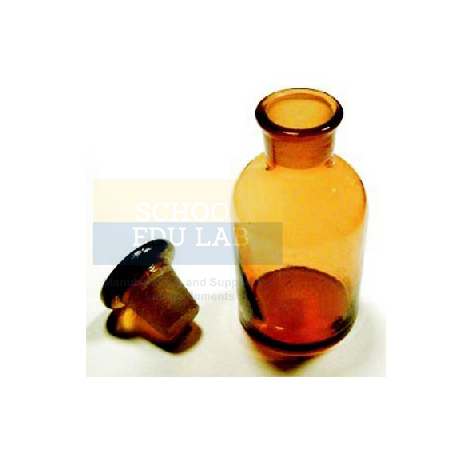 Bottle Reagent, W.M. Glass Amber Colour