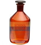 Bottle Reagent, N.M. Glass Amber Color